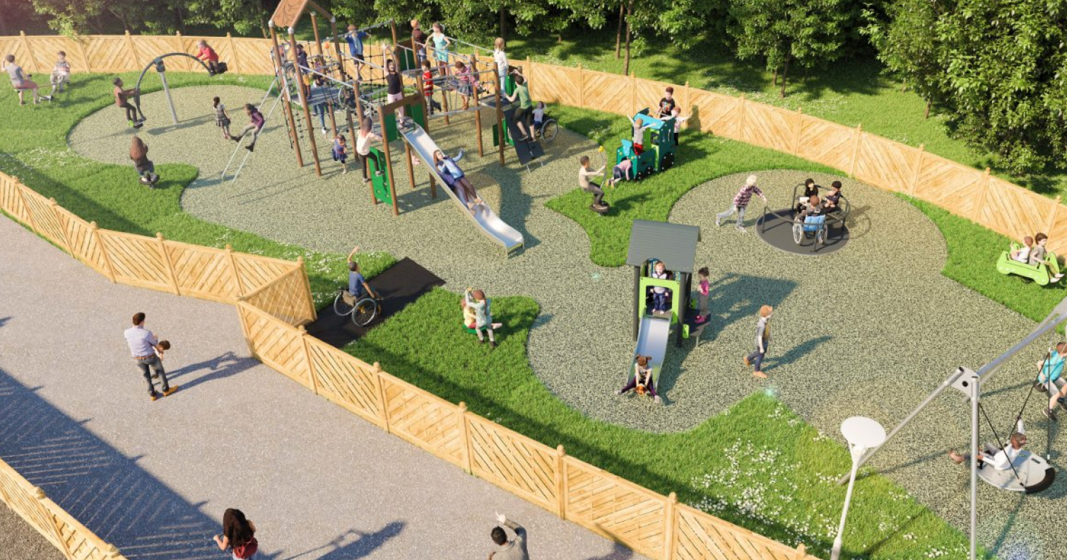 artist impression of new play ground at Locomotion, Shildon